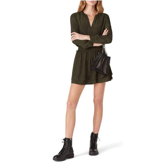 Rails Jasmine Dress Army Green Mini Dress Size Extra Small - Picture 1 of 10
